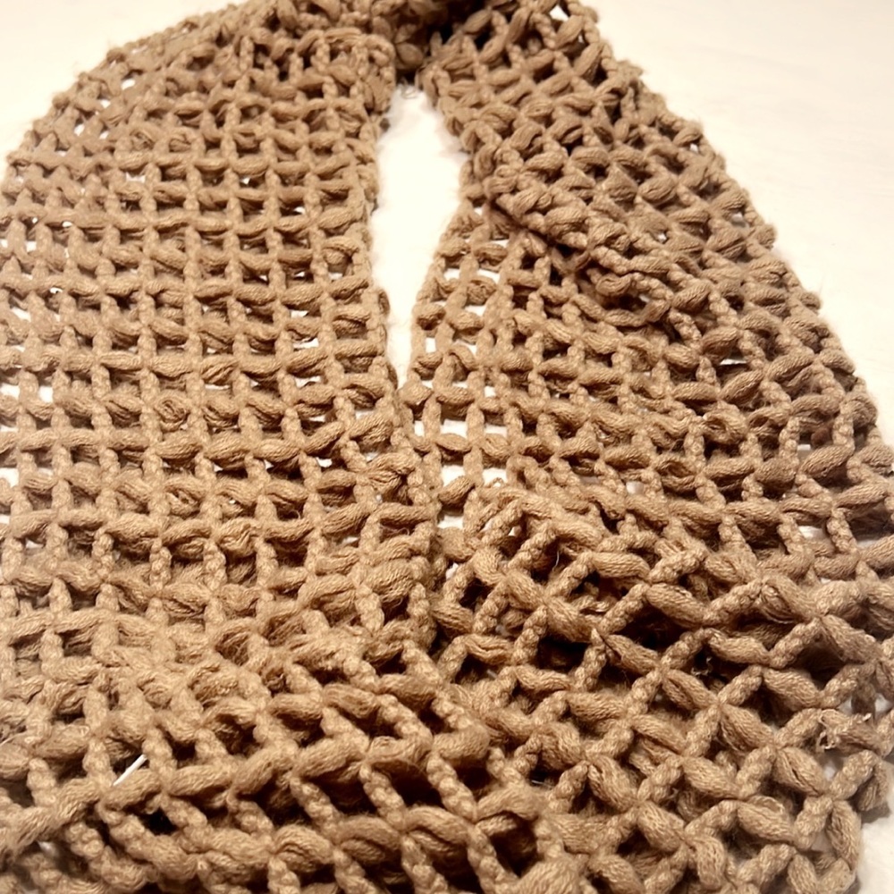 Open knit infinity scarf!